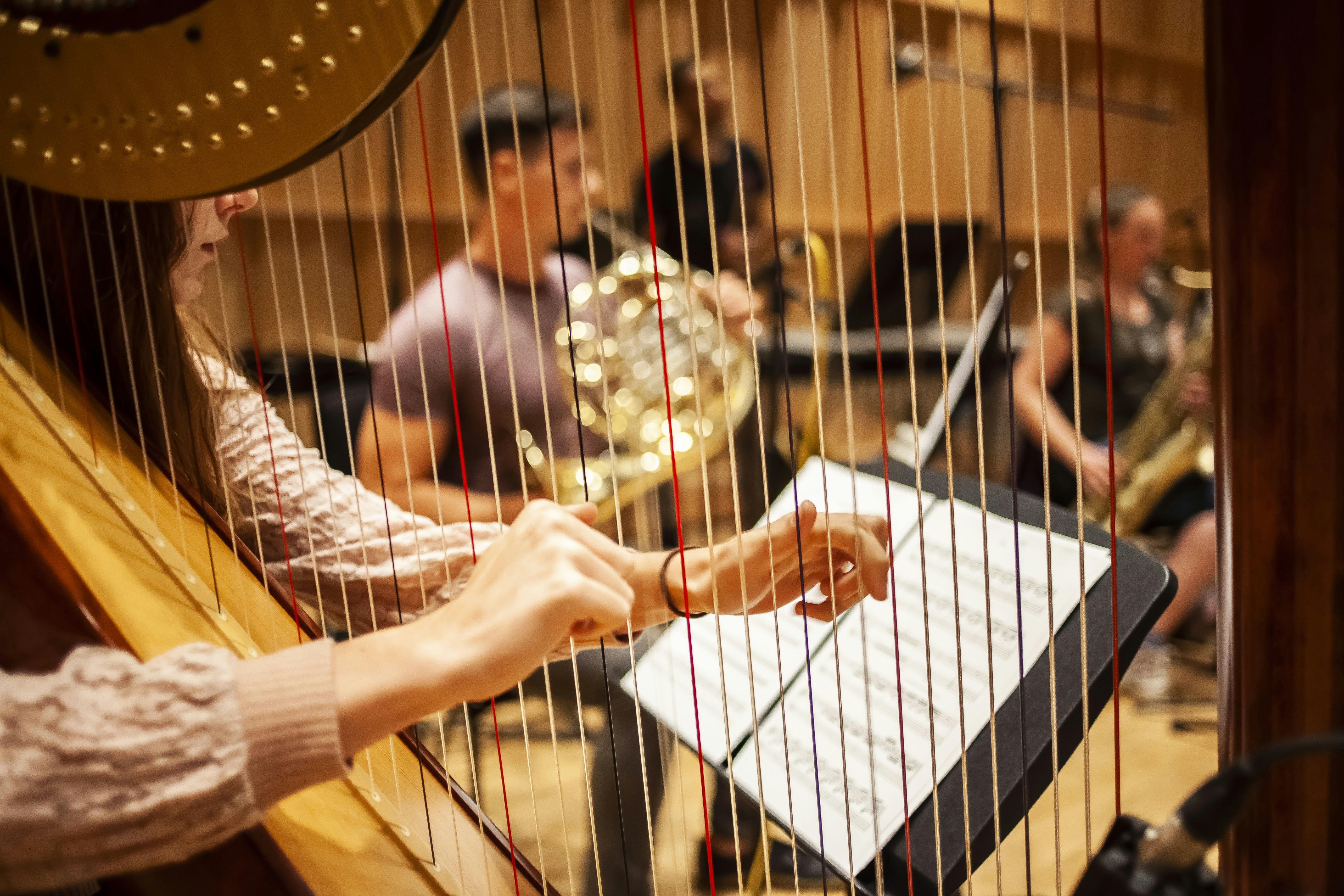 Music of the Unseen in rehearsal. Photo by Nick Claugue.